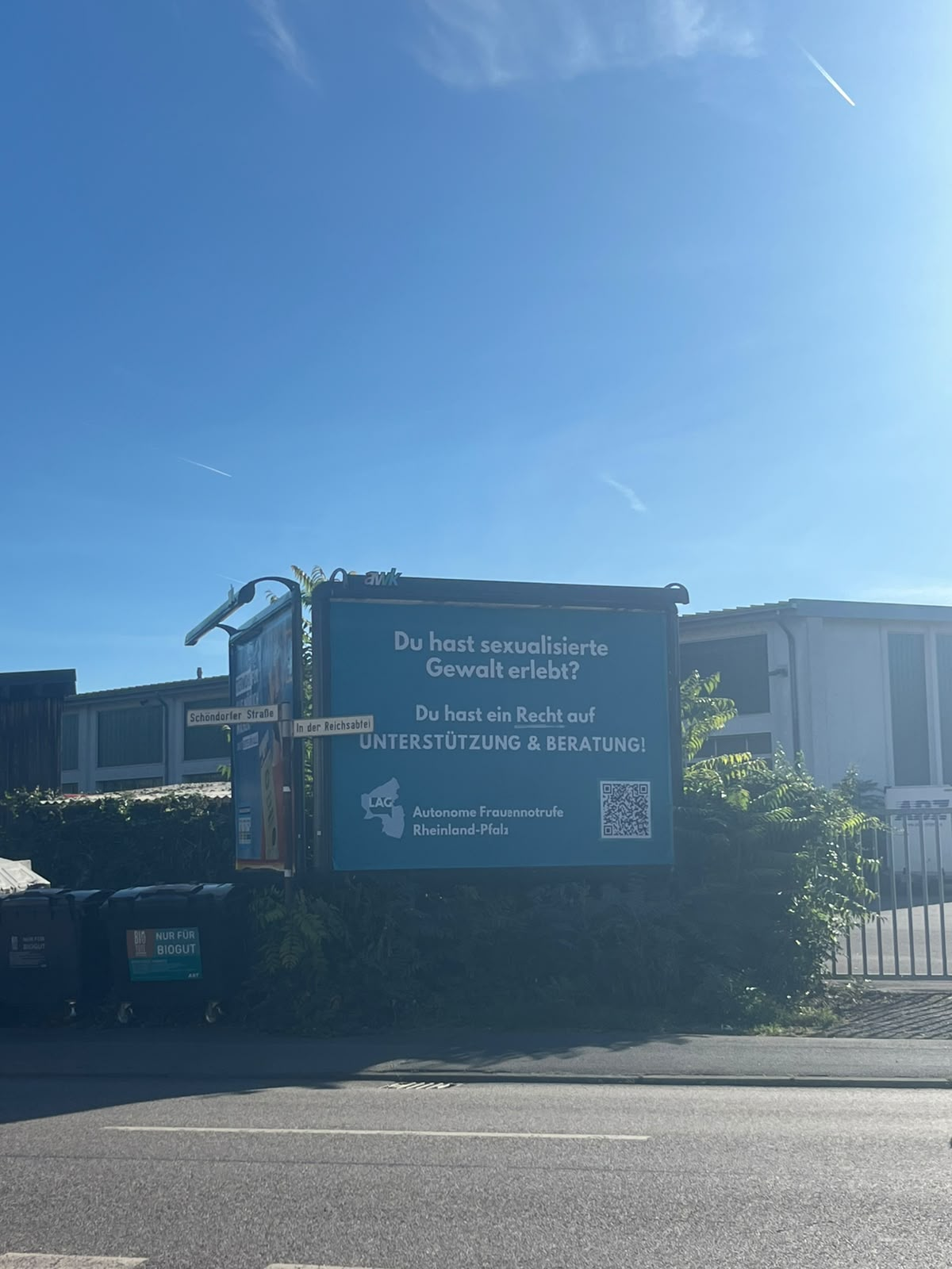 Plakataktion Frauennotruf Trier